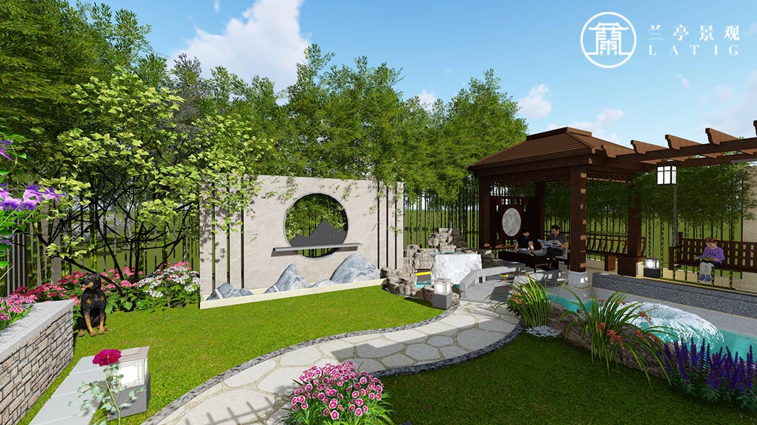 青島庭院設(shè)計(jì)-星河灣別墅庭院設(shè)計(jì)