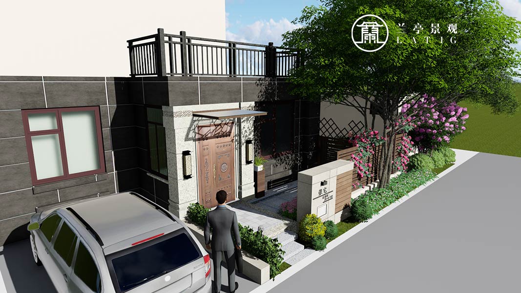 青島花園設(shè)計,l蘭亭景觀