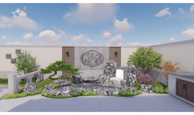 新中式別墅庭院設(shè)計(jì)