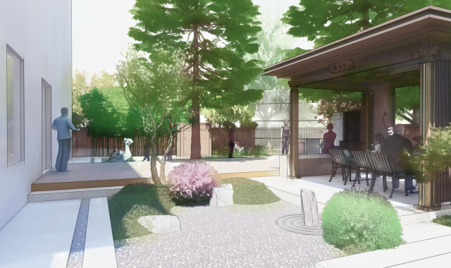 【春?未央】300m2 別墅庭院設(shè)計效果圖欣賞 別墅庭院設(shè)計案例 